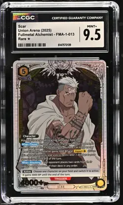 Union Arena GRADED Scar 013 FMA R⭐ 9.5 CGC ENGLISH - Image 1