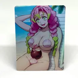Demon Slayer Mitsuri Kanroji Goddess Anime Waifu ACG Foil Card - Image 1