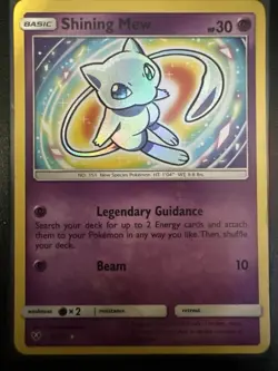 Pokemon TCG Shining Mew Shining Legends Holo Card 40/73 - Image 1