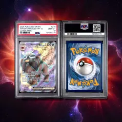 Pokemon Destined Rivals Arven's Mabosstiff EX #218 Ultra Rare PSA 10 Graded Card - Image 2