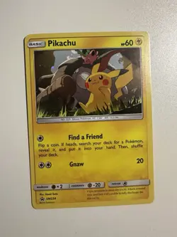 Pokemon TCG Pikachu SM234 Promo Card Holo Rare - Image 1