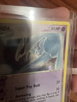 Lugia 2/17 - POP Series 5 Holo Rare ✨ Pokemon Card 2007 SWIRL next to foot. - Image 3