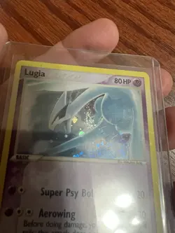 Lugia 2/17 - POP Series 5 Holo Rare ✨ Pokemon Card 2007 SWIRL next to foot. - Image 4