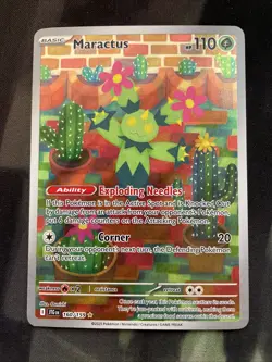 Maractus 160/159 Sv09: Journey Together Holo Pokemon Card Full Art Grass Type - Image 1