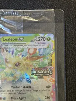 Leafeon ex 006/131 Prismatic Evolutions Stamped Surprise Box Promo Card SEALED - Image 4