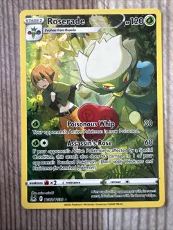 Roserade - TG02/TG30 - Pokemon Lost Origins Trainer Gallery Holo Rare Card NM - Image 1