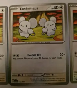 3x McDonald's PROMO Pokemon TCG Card English Tandemaus 013/015 Playset Mint/NM - Image 3