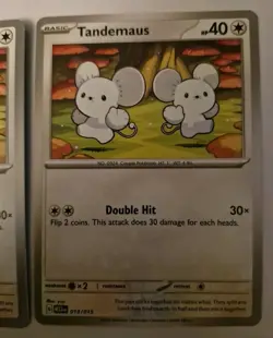 3x McDonald's PROMO Pokemon TCG Card English Tandemaus 013/015 Playset Mint/NM - Image 4