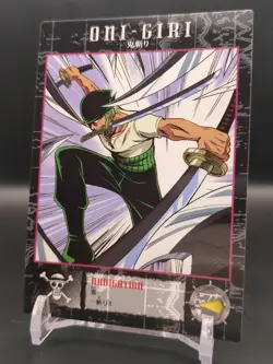 Roronoa Zoro #36 One Piece Carddass Masters Card 2000 Bandai Japanese TCG CCG B1 - Image 3