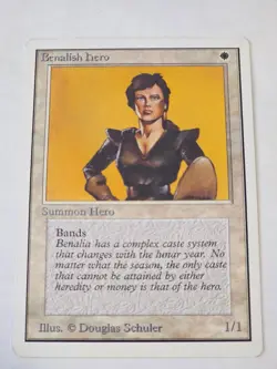 MTG - Benalish Hero NM - Unlimited Edition - Image 1