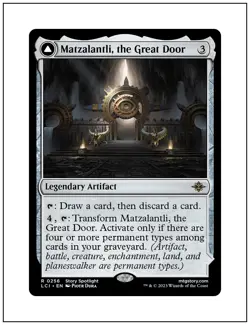 1x Matzalantli, the Great Door, Magic the Gathering MTG NM - Image 1