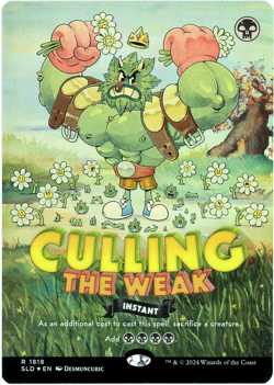 Culling the Weak (Rainbow Foil) 1818 Secret Lair Twisted Toons NM/M MTG - Image 1