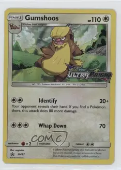 Gumshoos (Ultra Prism Stamp) Pokemon Sun & Moon Black Star Promo #SM97 - Image 1