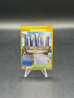 Pokemon Destined Rivals Levincia Holo Gold Full Art # 244/182 - Image 1