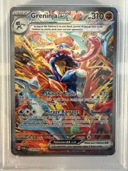 2024 POKEMON TWILIGHT MASQUERADE SPECIAL ILLUSTRATION RARE GRENINJA EX PSA 9 - Image 2