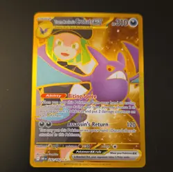 Pokemon TCG Team Rocket's Crobat ex 242/182 Sv10 Hyper Rare Full Art Holo EN - Image 1