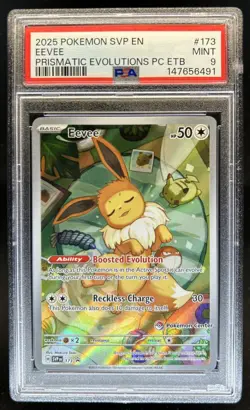 2025 Pokemon SV Black Star Promos Eevee #173 PSA 9 - Image 1