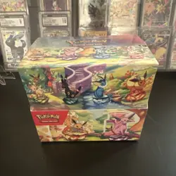 Pokemon Prismatic Evolutions Factory Sealed Mini Tin Display (8 sealed tins!) - Image 1