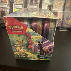 Pokemon Prismatic Evolutions Factory Sealed Mini Tin Display (8 sealed tins!) - Image 4