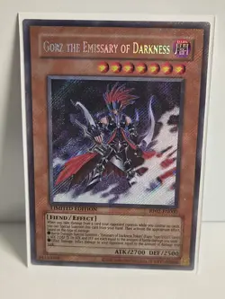 YuGiOh! - Gorz the Emissary of Darkness DLG1-EN000 Limited Edition Secret Rare - Image 1