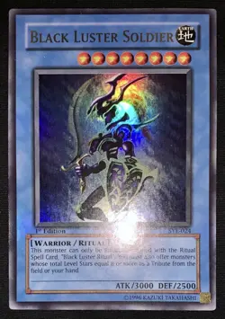 Yugioh Vintage 2004 Black Luster Soldier SYE-024 Ultra Rare 1st Ed LP w/Tracking - Image 3