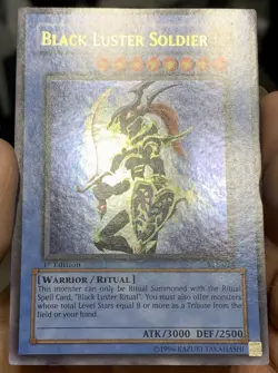 Yugioh Vintage 2004 Black Luster Soldier SYE-024 Ultra Rare 1st Ed LP w/Tracking - Image 5