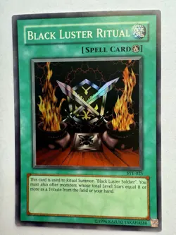BLACK LUSTER RITUAL SYE-025 SUPER RARE YUGIOH TCG LP/MP - Image 1