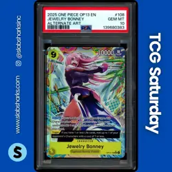 2025 ONE PIECE CARRYING ON HIS WILL #OP13-108 JEWELRY BONNEY ALT ART SR PSA 10 - Image 1