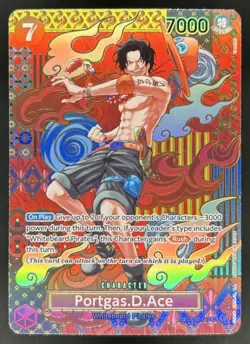 2024 One Piece The Best Portgas.D.Ace Super Rare #OP02-013 - Image 1