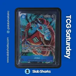 2026 ONE PIECE AZURE SEA'S SEVEN #OP14-049 JINBE ALTERNATE ART SR - Image 1