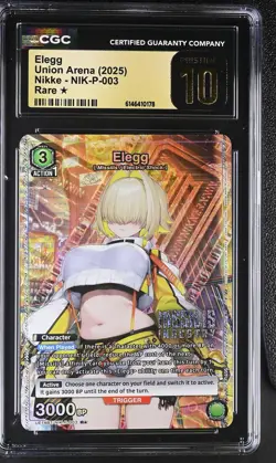 Union Arena GRADED Elegg 003 Nikke R⭐ PRISTINE BLACK LABEL 10 CGC ENGLISH - Image 1