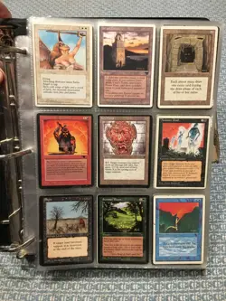 Big Vintage Binder 700 Card Lot Magic The Gathering Revised Legends The Dark MTG - Image 1