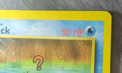 Vtg WOTC Black Star Promotional Pokemon Card #20: "Question Mark" Psyduck (2000) - Image 5