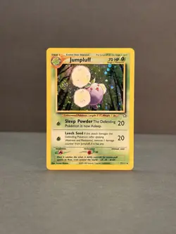 Jumpluff 7/111 Holo Rare Neo Genesis Pokemon Card Unlimited LP - SWIRL - Image 4