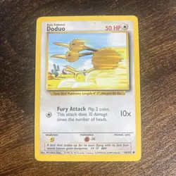 Pokemon TCG Card Doduo Base Set 48/102 Regular Unlimited Common Great Condition - Image 1