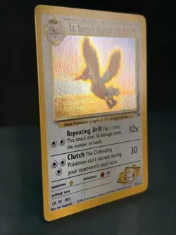 Lt. Surge’s Fearow 7/132 Holo Rare Gym Heroes Pokemon Card Unlimited NM - Image 2