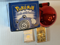 1999 Pokemon Poliwhirl Limited Edition 23k Gold Plt Trading Card Pokeball Blue - Image 4