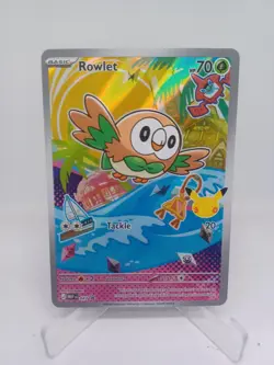 ME: Mega Evolution Promo #043 Rowlet Illustration Rare Pokemon TCG Card - Image 1