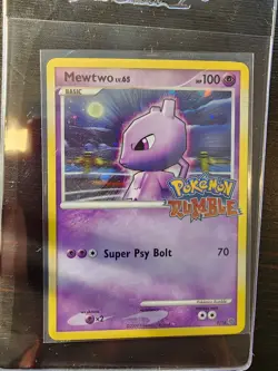 Mewtwo 9/16 Rumble Holo Pokemon Card - Image 1