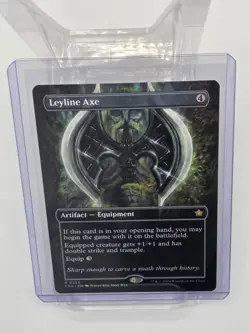 Leyline Axe (Borderless) - PACK FRESH MINT - Foundations - Regular - WotC MtG - Image 1