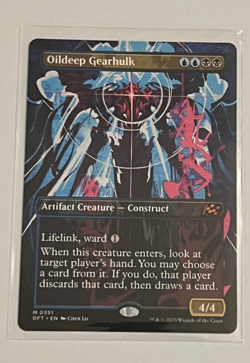 MTG Oildeep Gearhulk - Borderless - Aetherdrift - #351 - Image 1