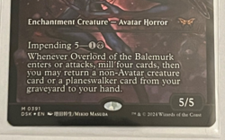 MTG Overlord of the Balemurk - Showcase Foil - Duskmourn - #391 - Image 3
