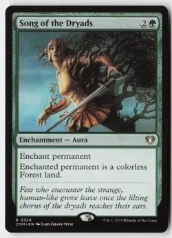Song of the Dryads #324 (NM) Commander Masters CMM Magic MTG - Image 1