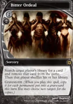 Moderate Play, English MTG Regular Bitter Ordeal Future Sight Magic the Gatherin - Image 1