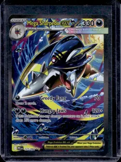 2025 Pokemon PFL Mega Sharpedo ex Special Illustration Rare #127/094 - Image 1