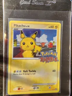 Pikachu 7/16 Rumble Holo Pokemon Card - Image 1