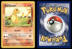 CHARMANDER 46/102 COMMON BASE SET UNLIMITED POKEMON MP - Image 1
