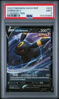 Umbreon V SWSH203 MINT PSA 9. Pokemon SW&SH Black Star Promos - Image 1