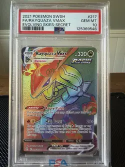 Rayquaza VMAX 217/203 - PSA 10 GEM MINT - Evolving Skies Secret - Pokemon Cards - Image 1