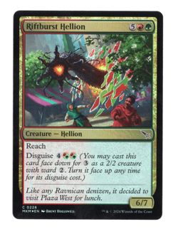 MTG-Riftburst Hellion-Murders at Karlov Manor-228-Near Mint-Foil - Image 1